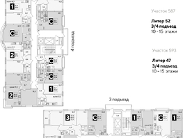 Продается 2-комнатная квартира ЖК Самолет, литера 52, 58.9  м², 10001220 рублей