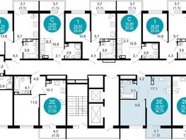 Продается 1-комнатная квартира ЖК Флора, 4 этап, 36.7 м², 13949670 рублей