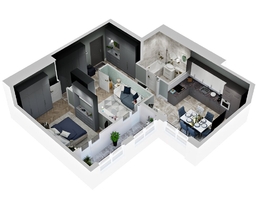 Продается 2-комнатная квартира ЖК Зеленая территория, литера 1.1, 59.55 м², 9107647 рублей