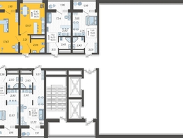 Продается 1-комнатная квартира ЖК Кислород, корпус 8, 38.05 м², 16750500 рублей