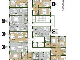 Продается 1-комнатная квартира ЖК DOGMA PARK (Догма парк), литера 22, 45.1  м², 6868370 рублей