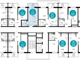 Продается 1-комнатная квартира ЖК Лестория, дом 2, 22.4 м², 12526080 рублей