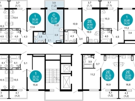 Продается 1-комнатная квартира ЖК Лестория, дом 2, 22.5  м², 12773250 рублей
