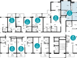 Продается 2-комнатная квартира ЖК Лестория, дом 3, 54.6  м², 22058400 рублей