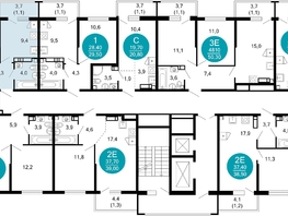 Продается 2-комнатная квартира ЖК Лестория, дом 3, 42.4  м², 21433200 рублей