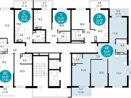 Продается 3-комнатная квартира ЖК Лестория, дом 5, 73.5  м², 27128850 рублей