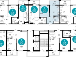 Продается 1-комнатная квартира ЖК Лестория, дом 6, 29.3  м², 13387170 рублей