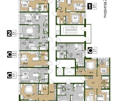 Продается 2-комнатная квартира ЖК DOGMA PARK (Догма парк), литера 22, 60.2  м², 9288860 рублей