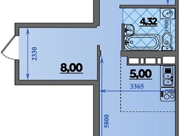 Продается 2-комнатная квартира ЖК Город у моря, литера 17, 47.18 м², 8195166 рублей