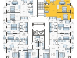 Продается 3-комнатная квартира ЖК Зеленодар, литера 6, 86  м², 10088900 рублей
