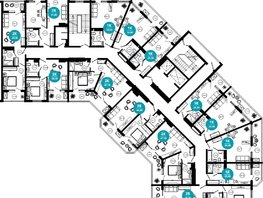 Продается 1-комнатная квартира АО Нескучный сад, корпус 1, 34.9 м², 34276160 рублей