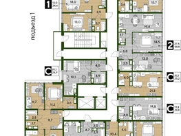 Продается 3-комнатная квартира ЖК DOGMA PARK (Догма парк), литера 21, 76.1 м², 10819594 рублей