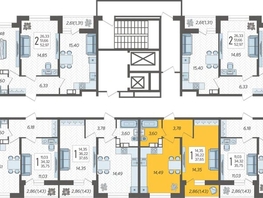 Продается 1-комнатная квартира ЖК Смородина, литера 14, 37.65 м², 5986350 рублей