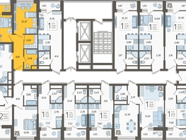 Продается 3-комнатная квартира ЖК Кислород, корпус 2, 67.9 м², 24783500 рублей