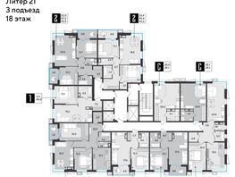 Продается 2-комнатная квартира ЖК Парк Победы 2, литера 21, 65.9 м², 10992121 рублей