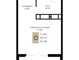Продается ЖК Сердце, 31.05 м², 13817250 рублей