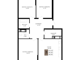 Продается 3-комнатная квартира ЖК Сердце, 95.55 м², 40131000 рублей