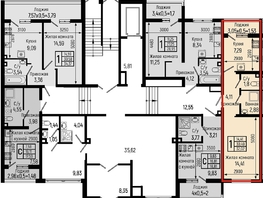 Продается 1-комнатная квартира ЖК Botanica Hills (Ботаника Хилс), лит 1, 32.02 м², 8463000 рублей