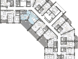 Продается 2-комнатная квартира АО Нескучный сад, корпус 1, 57.3  м², 65884760 рублей