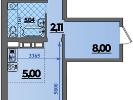Продается 2-комнатная квартира ЖК Город у моря, литера 23, 47.09 м², 7995999 рублей