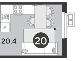 Продается Студия ЖК Парк Победы 2, литера 6, 24  м², 4334400 рублей