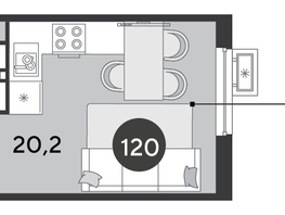 Продается Студия ЖК Парк Победы 2, литера 6, 23.7  м², 4320510 рублей