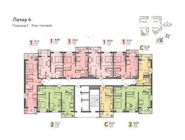 Продается 1-комнатная квартира ЖК Теплые края, литер 4, 38.62  м², 5020600 рублей