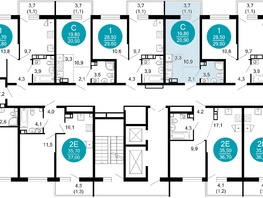 Продается 1-комнатная квартира ЖК Флора, 4 этап, 20.9  м², 10352440 рублей