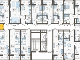 Продается 2-комнатная квартира ЖК Кислород, корпус 1, 51.9  м², 19618200 рублей
