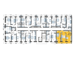 Продается 2-комнатная квартира ЖК Небо, литера 2, 66.7  м², 9910480 рублей