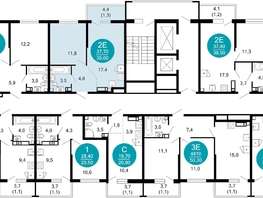 Продается 1-комнатная квартира ЖК Лестория, дом 1, 39  м², 20150000 рублей