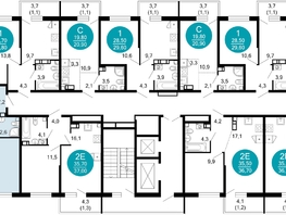 Продается 2-комнатная квартира ЖК Флора, 4 этап, 61  м², 19817500 рублей