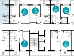 Продается 2-комнатная квартира ЖК Флора, 4 этап, 42.1 м², 18302040 рублей