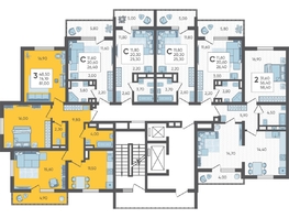 Продается 3-комнатная квартира ЖК Горный квартал, литера 4, 81  м², 22315500 рублей