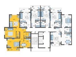 Продается 3-комнатная квартира ЖК Горный квартал, литера 2, 81.6  м², 22888800 рублей