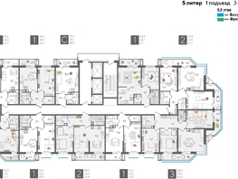 Продается 1-комнатная квартира ЖК Рекорд 2, литера 5, 48.9  м&sup2;, 11007390 рублей