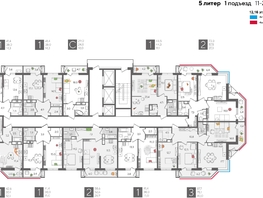 Продается 1-комнатная квартира ЖК Рекорд 2, литера 5, 41.4  м&sup2;, 10122300 рублей