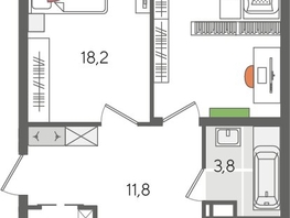 Продается 3-комнатная квартира ЖК Рекорд 2, литера 1, 101.3  м&sup2;, 19419210 рублей