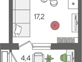 Продается Студия ЖК Рекорд 2, литера 1, 28.2  м², 7018980 рублей