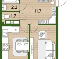 Продается 3-комнатная квартира ЖК DOGMA PARK (Догма парк), литера 21, 75.6  м², 10954440 рублей