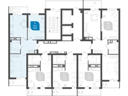 Продается 2-комнатная квартира ЖК Облака-2, блок секция 4-8, 50.7  м², 9251560 рублей