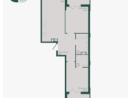 Продается 2-комнатная квартира ЖК Ботаника, литер 1.1, 60  м&sup2;, 8796000 рублей
