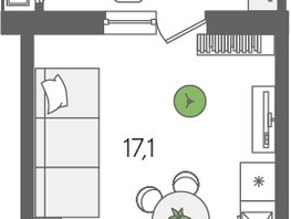 Продается Студия ЖК Рекорд 2, литера 1, 28  м², 7565600 рублей