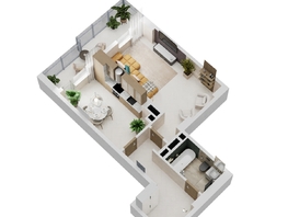 Продается 1-комнатная квартира ЖК Золотой Берег, литер 3, 53.55  м&sup2;, 10602900 рублей