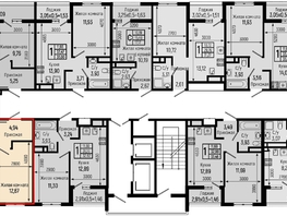 Продается 1-комнатная квартира ЖК Ботаника Хилс, лит 1, 38.39  м&sup2;, 10868000 рублей