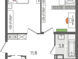 Продается 3-комнатная квартира ЖК Рекорд 2, литера 1, 101.3  м&sup2;, 19388820 рублей