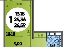Продается Студия ЖК Восточный, литера 42, 26.59  м&sup2;, 3896000 рублей