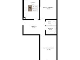 Продается 2-комнатная квартира ЖК Сердце, 66.15  м&sup2;, 26790750 рублей