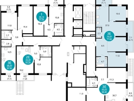 Продается 2-комнатная квартира ЖК Лестория, дом 1, 77.5  м&sup2;, 31428930 рублей