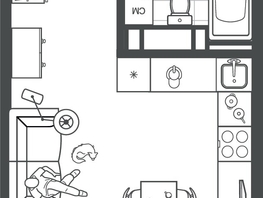 Продается Студия ЖК Все Свои ВИП, литер 7, 23.55  м&sup2;, 7065000 рублей